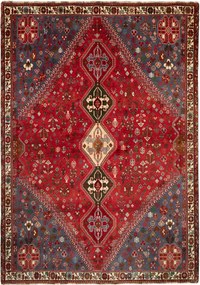 Shiraz Tappeto persiano 190x270 Rosso (Iran) Annodato A Mano