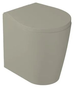 Vaso WC pavimento e filomuro xes, sedile escluso P 51 x L 38 x H 42 cm marrone opaco