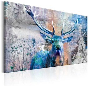 Quadro Blue Deer  Colore Blu, Dimensioni e Misure 90x60