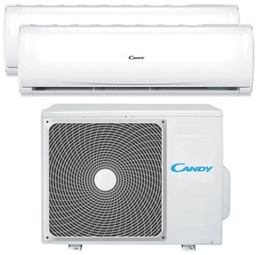 Condizionatore a muro multisplit inverter CANDY Candy Pura 9 + 9 14000 BTU classe raffreddamento A++, classe di riscaldamento A+, bianco