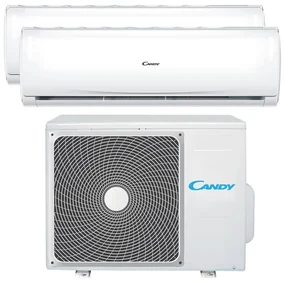 Condizionatore a muro multisplit inverter CANDY Candy Pura 9 + 9 14000 BTU classe raffreddamento A++, classe di riscaldamento A+, bianco