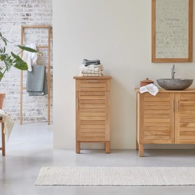 Tikamoon - Mobile da bagno modulare in legno di Teak 45 cm Soho