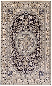 Nain Tappeto 200x110 Blu (Iran) Annodato A Mano