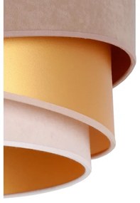 Duolla - Lampadario a plafone KOBO 1xE27/15W/230V diametro 45 cm beige/oro/color crema