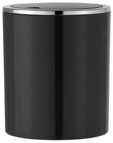 WENKO 23934100 - Cestino INCA 14x16,8 cm nero/cromo lucido