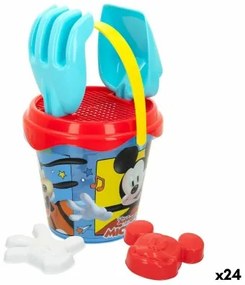 Set di giocattoli per il mare Mickey Mouse Ø 14 cm Plastica (24 Unità)