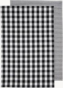 Set di 2 strofinacci Eco Gingham