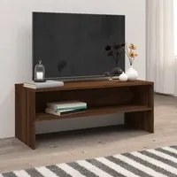 Mobile Porta TV Rovere Marrone 100x40x40cm in Legno Multistrato 815233