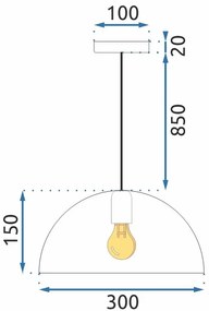 Lampada APP911-1CP Marble