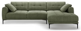 Divano angolare verde (con penisola a destra/con chaise lounge) Bemy – Micadoni