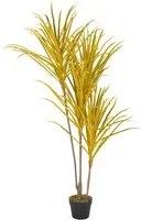 Dracena Artificiale con Vaso Gialla 125 cm cod 11249