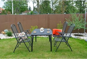 Sedia da giardino in metallo nero - Rojaplast