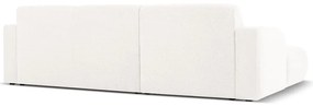 Divano angolare bianco in tessuto bouclé (angolo sinistro) Molino - Micadoni Home