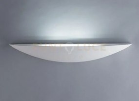 Applique a parete livigno bianca 2 luci attacco g9 39x11x6cm vernic...