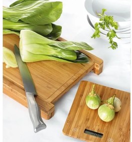 Bilancia da cucina digitale 1xCR2032 + tavola di bambù