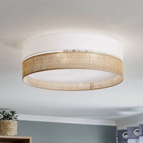 Plafoniera soffitto Linobianco TK Lighting, dimmerabile, Soggiorno / Sala da pranzo, Tessuto / Stoffa / Seta, Moderno, Plafoniera