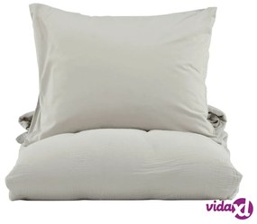 Venture Home Set da Letto Mila 200x150 cm Cotone Grigio Chiaro