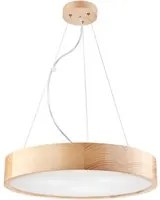 Lampada a Soffitto Eveline, Marrone, Legno, 47x47x8 cm, EPIKASA