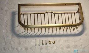 Mensola da bagno EYN AQP1512 a parete, in più finiture tra cui ottone anticato e grigio