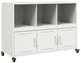 Credenza bianca 100,5x39x72 cm in acciaio