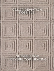 Passatoia beige 80x240 cm Perles Tourmaline – Elle Decoration