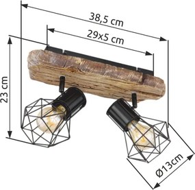Globo 54017W-2 - Luce Spot PRISKA 2xE27/60W/230V