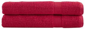 Asciugamani Premium Solund 2 Pz Rossi 100x200 Cm 600 G/m² /
