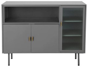 Vetrina grigia in metallo 104x80 cm Rosalie - Støraa