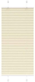 Tenda Plissettata Crema 60x100 Cm Larghezza Tessuto 59,4 Cm /
