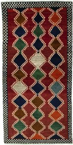Gabbeh Tappeto 180 x 90 Rosso (Iran) Annodato A Mano