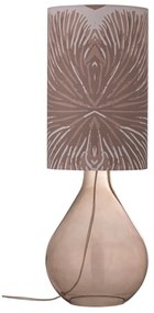 Lampada da tavolo marrone con paralume in tessuto (altezza 65 cm) Leni - Bloomingville