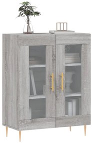 Credenza grigio sonoma 69,5x34x90 cm in legno multistrato