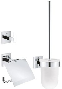 GROHE 41123000 - Set di accessori per WC 3 in 1, cromo lucido
