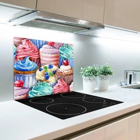 Tagliere in vetro Muffin colorati 60x52 cm