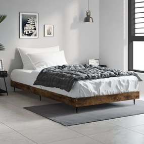 Giroletto Senza Materasso Rovere Fumo 90x200 Cm İn Truciolato /