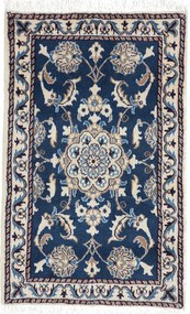 Nain Tappeto 60x90 Blu (Iran) Annodato A Mano