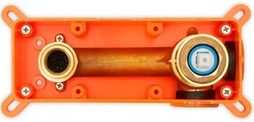 REA-B4109 - Miscelatore per lavabo ad incasso LUNGO, finitura oro spazzolato