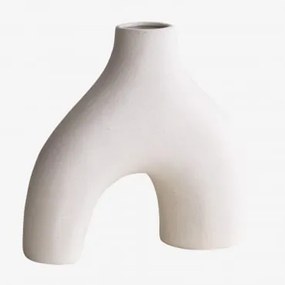 Vaso in ceramica Sarkis Bianco - Sklum