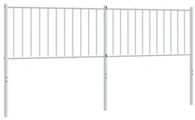Testiera in metallo bianco 180 cm