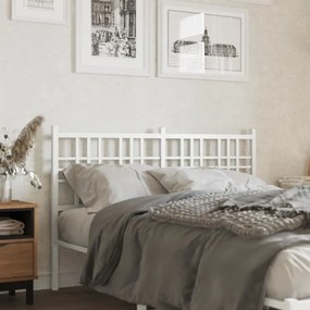 Testiera İn Metallo Bianco 140 Cm /