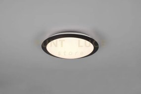 Plafoniera umberto led ip44 d.29cm bordo nero 680310132