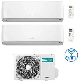 Hisense - Climatizzatore Condizionatore Energy Pro Plus (Hi Energy) Wifi R32 Dual Split Inverter 9000 + 9000 btu con u.e. 3AMW62U4RJC Classe a++/a+
