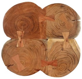 Tavolino 36 cm 4 tronchi in legno massello di acacia
