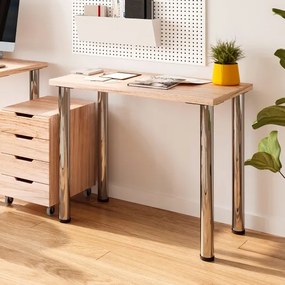 Piano d'appoggio finitura rovere per tavolo 90x50 cm in legno