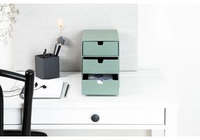 Organizer verde in cartone per cassetti Ingrid Canvas Paper Laminate – Bigso