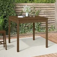 Tavolo da Giardino Miele 82,5x82,5x76 cm Legno Massello di Pino 823965