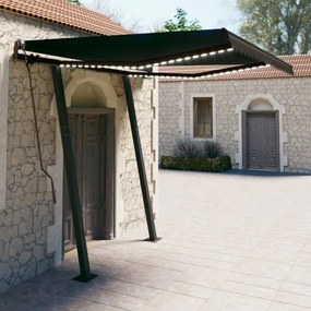 Tenda Da Sole Automatica Sensore Vento E Led 3x2,5 M Antracite /