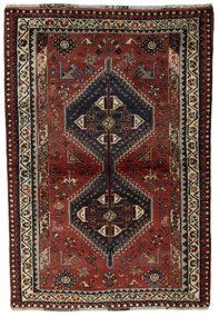 Shiraz Tappeto persiano 180 x 120 Rosso (Iran) Annodato A Mano