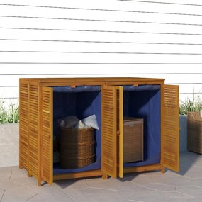 Contenitore Da Giardino 140x87x104 Cm Legno Massello Di Acacia /