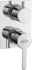 Rubinetto per incasso doccia Baleno cromo JACUZZI RUBINETTERIA con deviatore 2 vie
